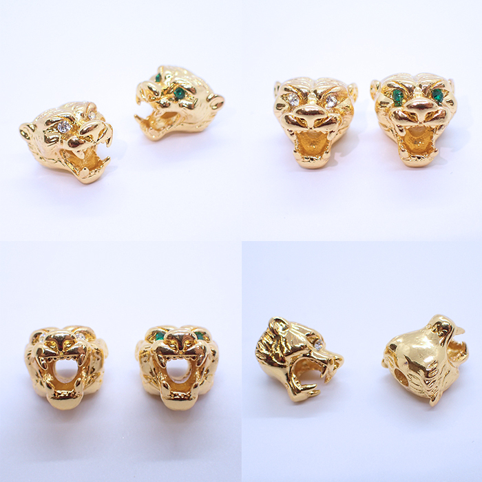 虎 and 龍 (323) メタルビーズ 1個 縦穴 横穴 メタル チャーム 虎 and 龍 (323) メタルビーズ 1個 縦穴 横穴 メタル チャーム