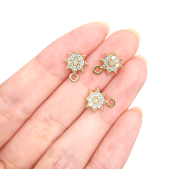 403. チャーム 八芒星 1個 ハンドメイド ハンドメイドパーツ