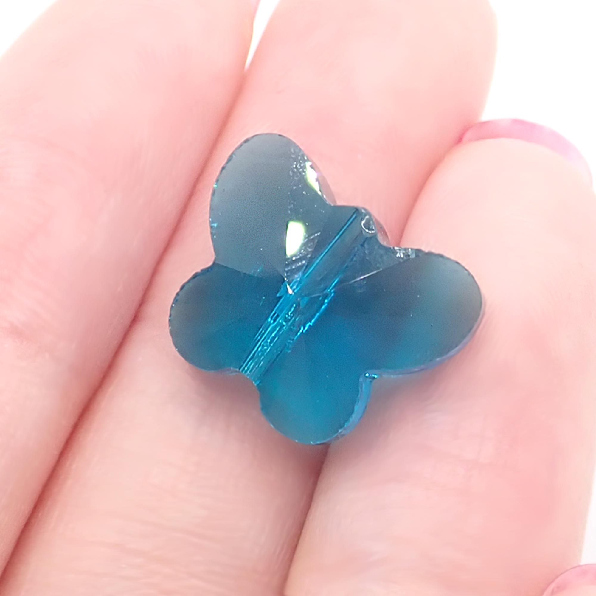 蝶 10mm×14mm 11色 1個売り ガラスビーズ ハンドメイド 国内発送