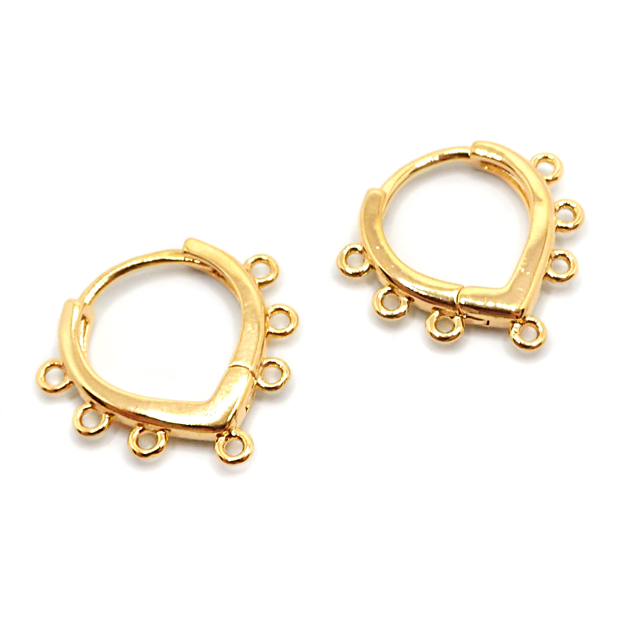 フープピアス【112.シャンデリアピアス パーツ ゴールド／シルバー