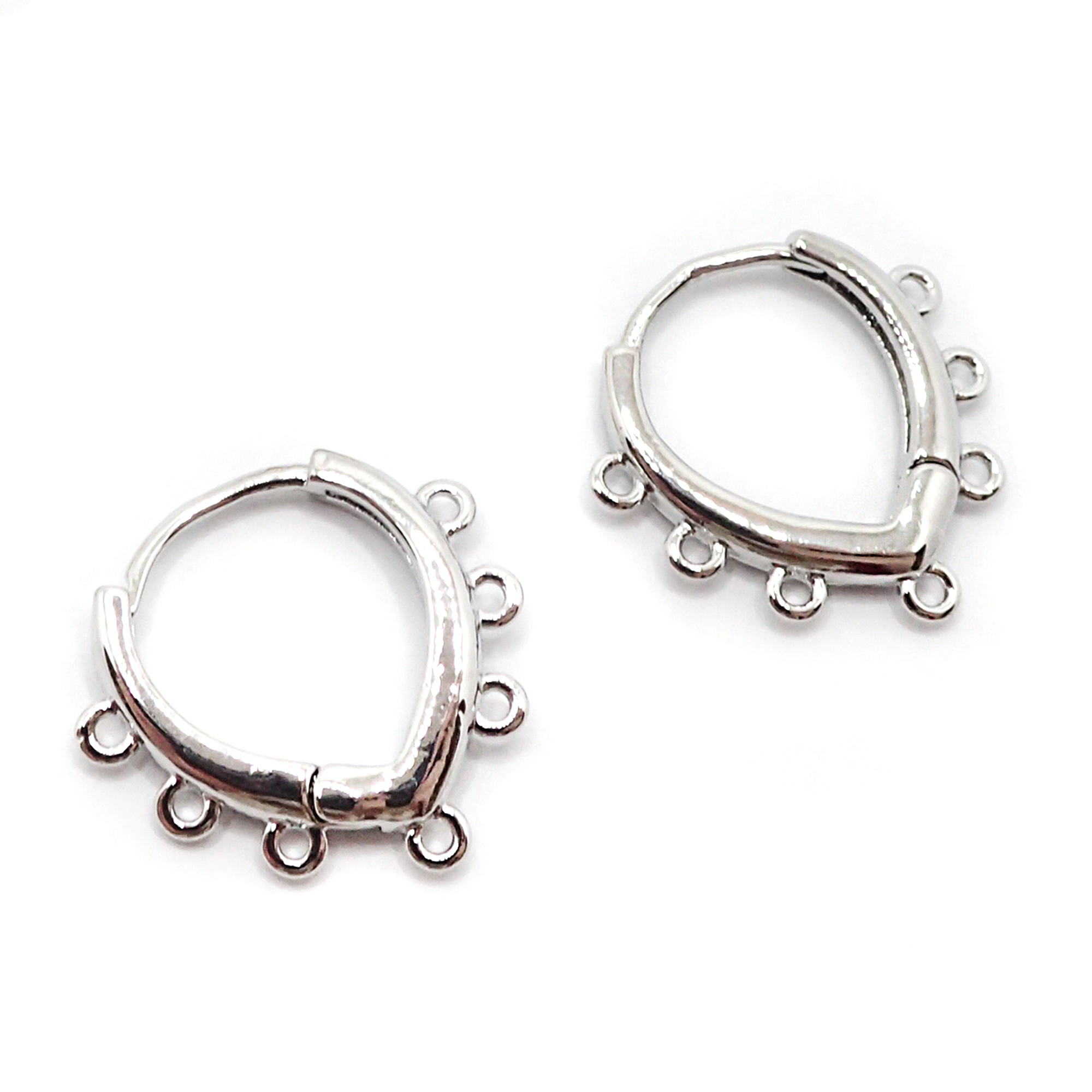 フープピアス【112.シャンデリアピアス パーツ ゴールド／シルバー