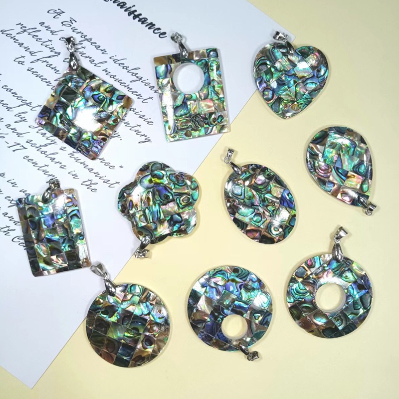 56.バチカン付き アバロンシェルパーツ】1個売り ペンダントトップ