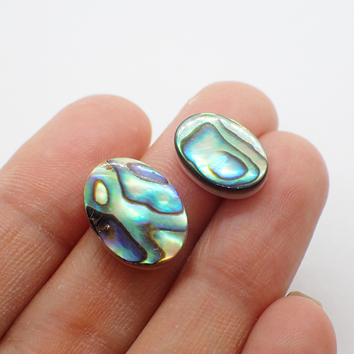 アバロン シェル オーバル 穴なし Lサイズ 16*12mm 1個売り ルース
