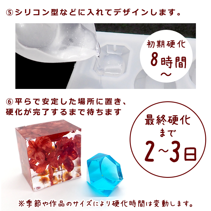 2液性液 300g 紫陽花の露 二液 ハードタイプ 大容量 クリスタル