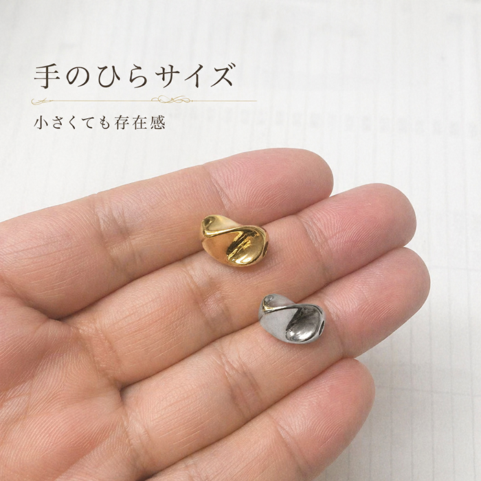 ステンレス製304 S字(シルバー)ロンデルビーズ 8×5.5mm 金属アレルギー