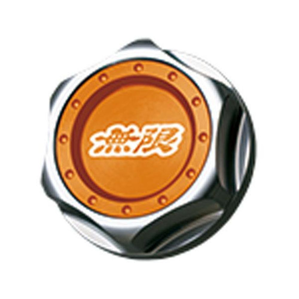 無限 ヘキサゴンオイルフィラーキャップ ホンダ車全般 アルミニウム製 オレンジ 15610XG8K2S0OR｜partsya-san