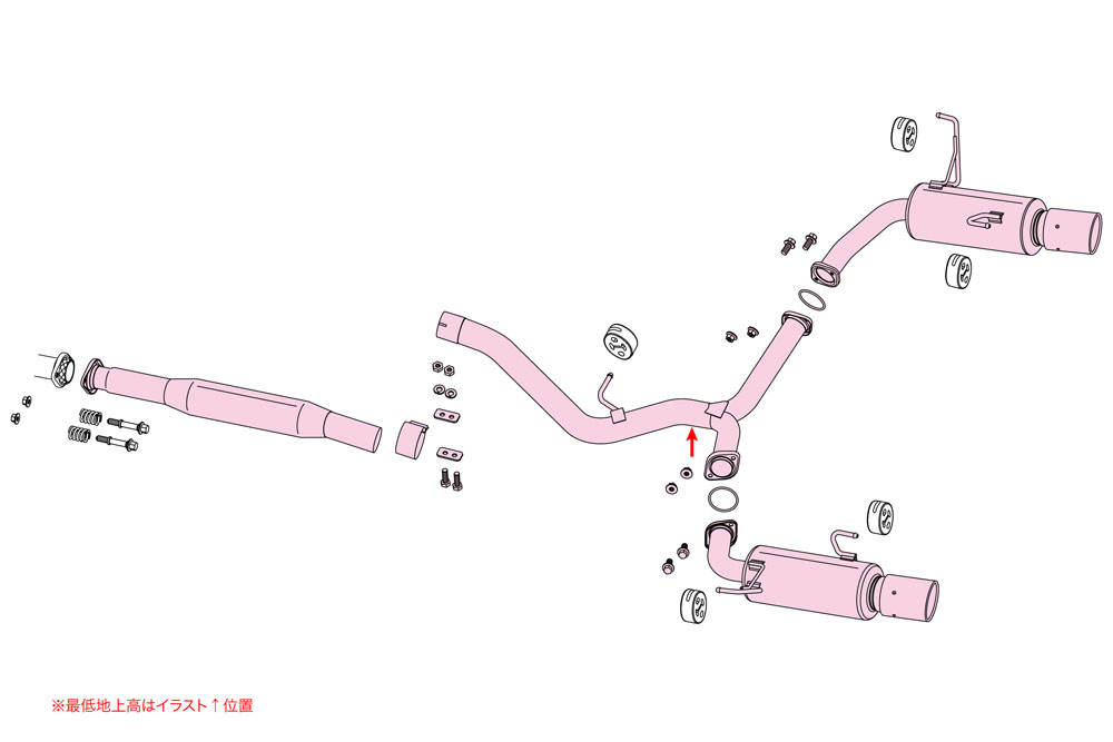 フジツボ A-RM+c(ステンレス+カーボンモデル) エーアールエム シー VN5 レヴォーグ 1.8 ターボ 4WD CB18 R2.10〜 270-63724の画像