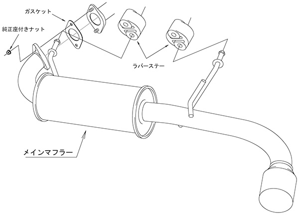 HKS（エッチケーエス） マフラー リーガル スズキ ジムニー JB64W R06A