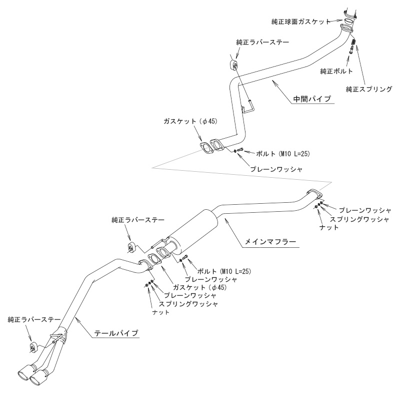 HKS（エッチケーエス） マフラー Hi-Power SPEC-L II N-ONE JG3 S07B