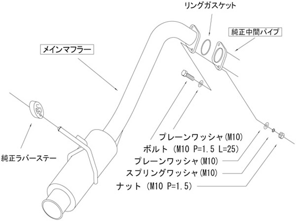 HKS（エッチケーエス） マフラー silent Hi-Power スイフト ZC13S K10C