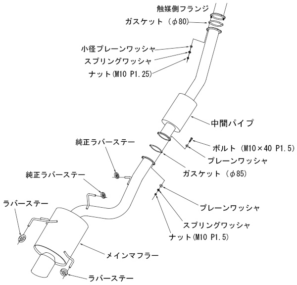 HKS（エッチケーエス） マフラー Super Turbo Muffler Ti スカイライン
