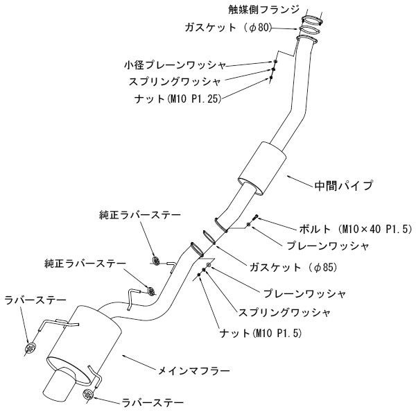 HKS（エッチケーエス） マフラー スーパー ターボ Ti ニッサン