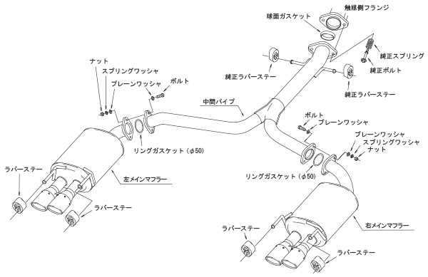 HKS（エッチケーエス） マフラー LEGAMAX Premium マークX GR SPORT