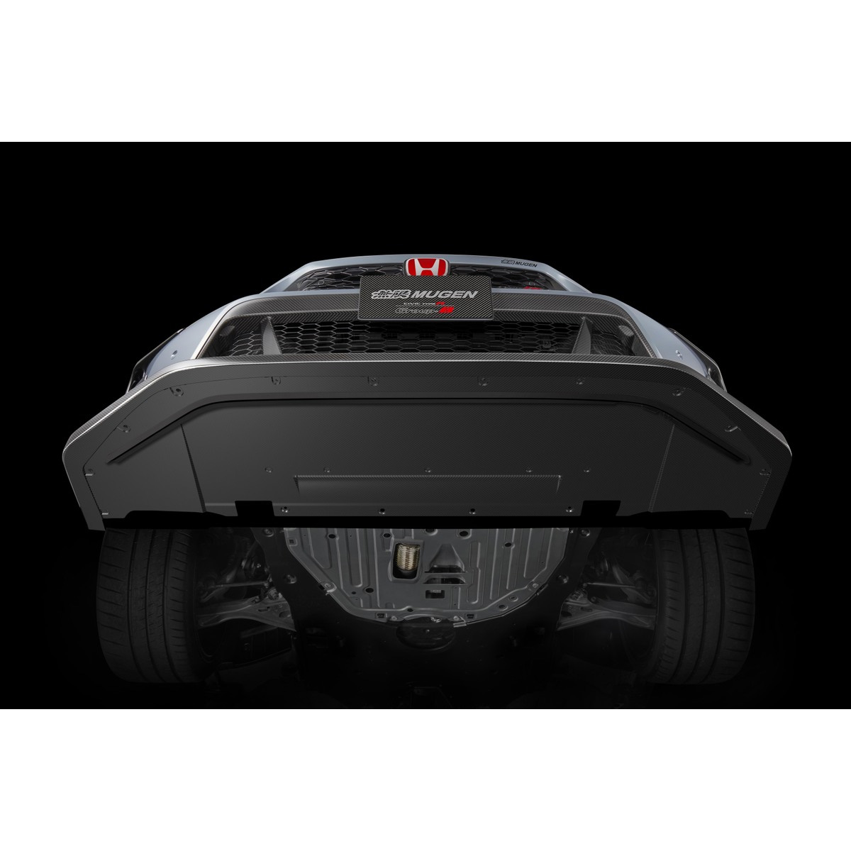 無限（MUGEN） カーボンフロントバンパーロアスポイラー シビック