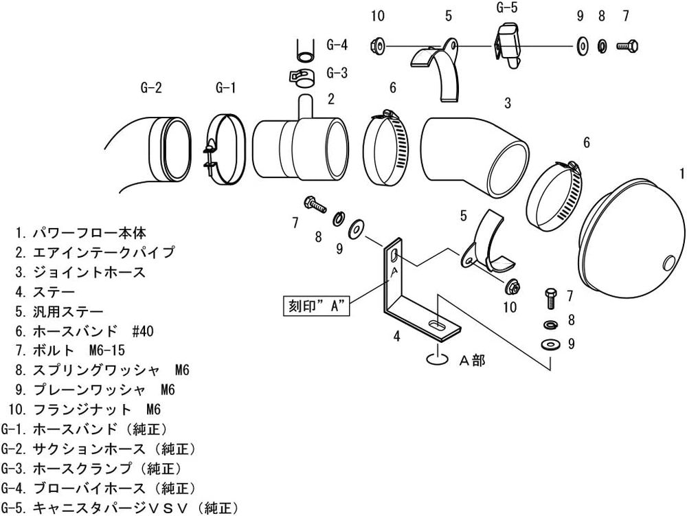 HKS スーパーパワーフロー モコ MG21S K6A(TURBO) 02/04-06/01 70019