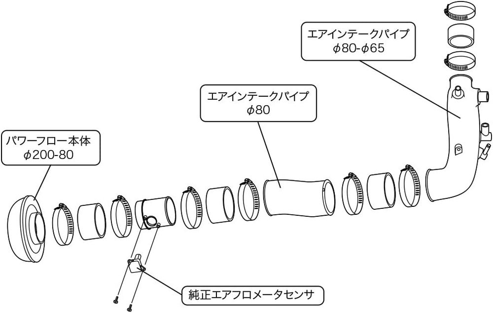 HKS レーシングサクション レガシィツーリングワゴン BP5 EJ20Y 03/06