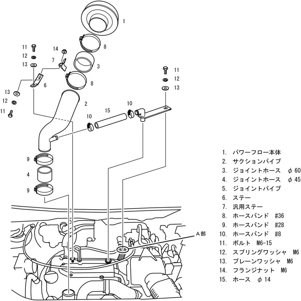 HKS レーシングサクション パレットSW MK21S K6A(TURBO) 09/09-13/03 70020-AS102 : 70020as102-3  : パーツ屋さん - 通販 - Yahoo!ショッピング