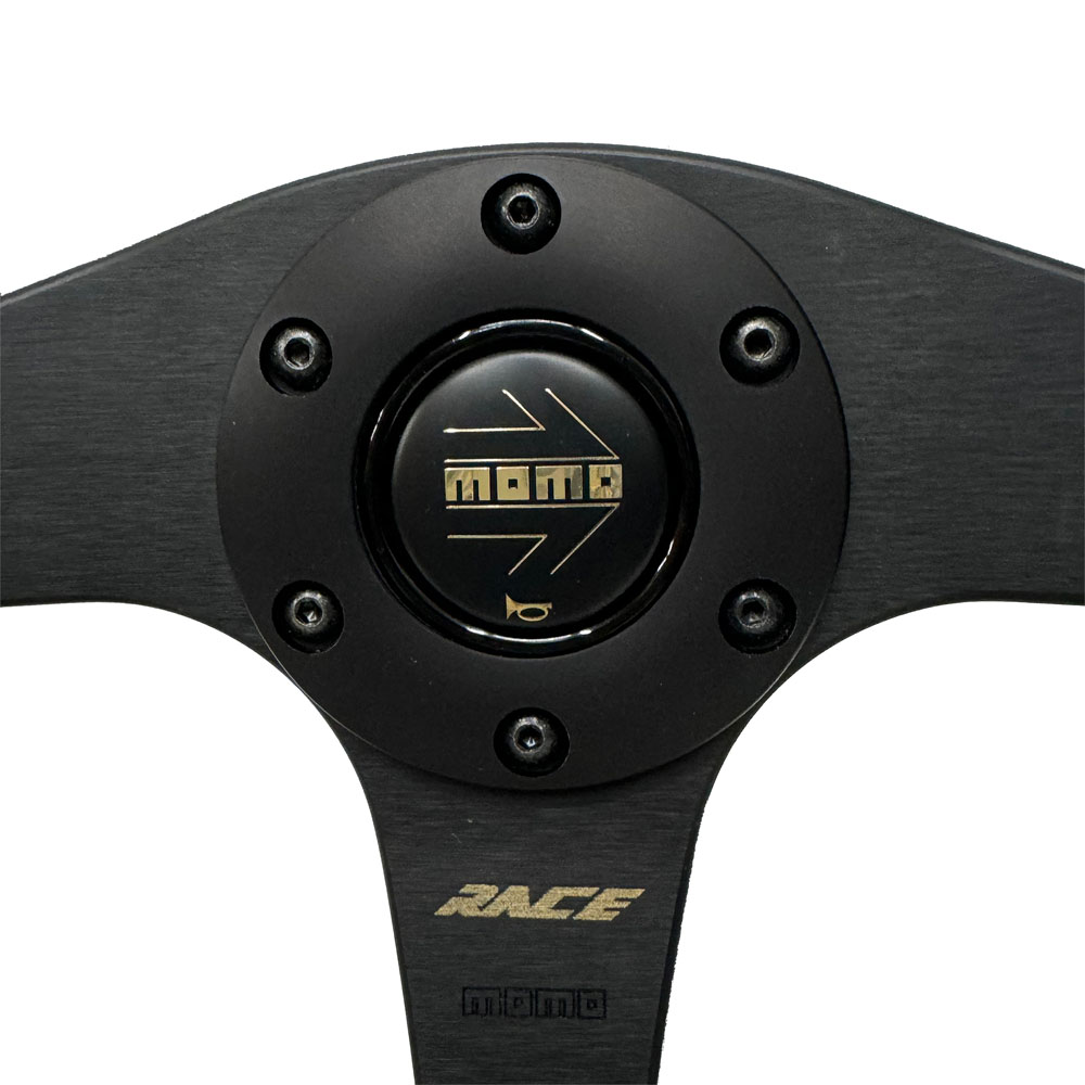 MOMO モモ ステアリング RACE NOTO BLACK/GOLD 35 350mm レース