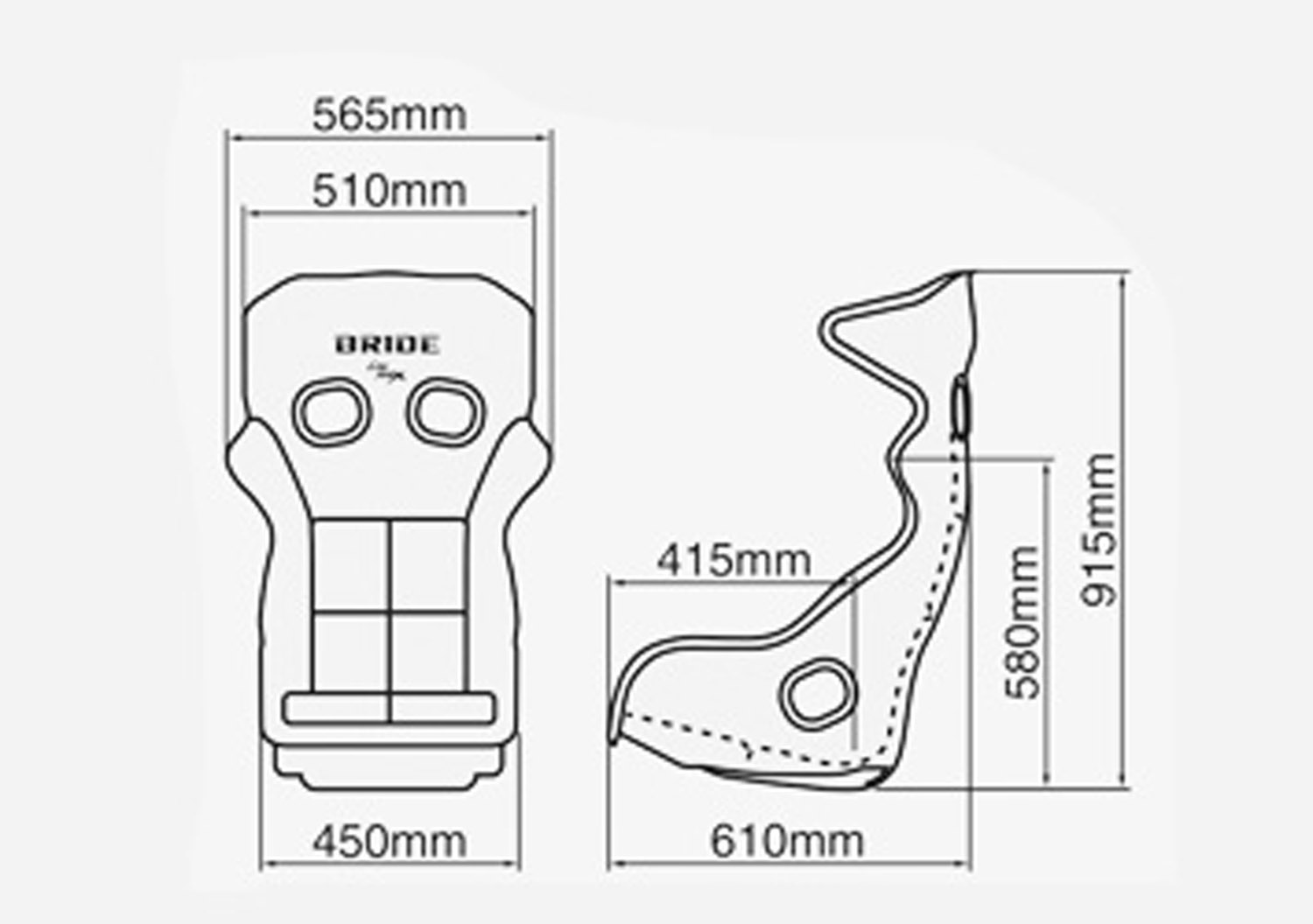 BRIDE XERO RS フルバケットシート FRP製シルバーシェル ブラック 汎用