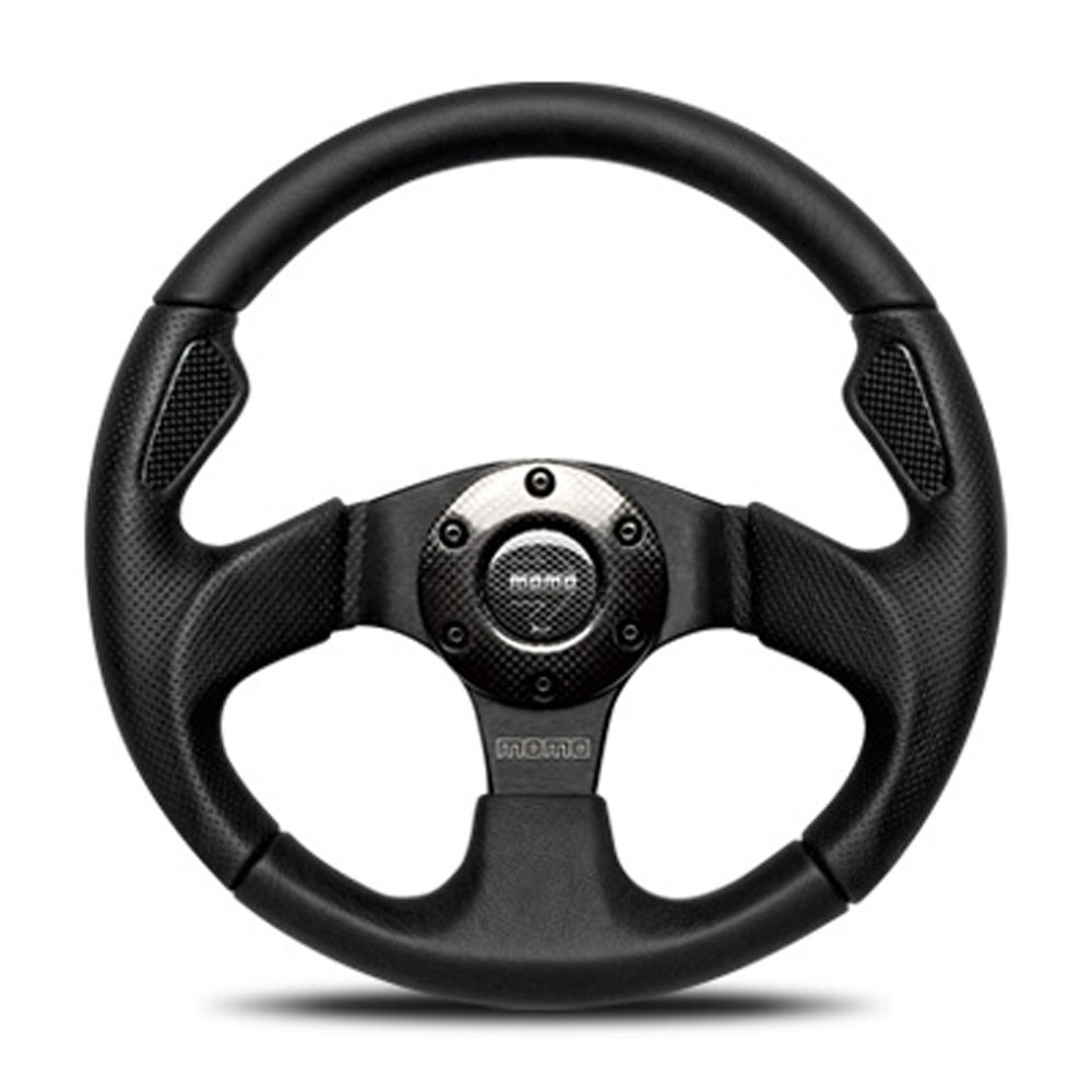 MOMO JET ステアリング　ブラック MOMO モモ ステアリング JET 320mm ジェット ブラックレザー J-1