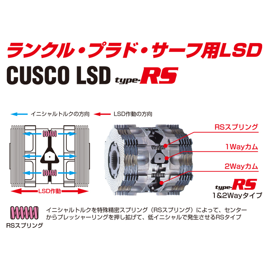 クスコ（CUSCO） ランクル専用LSD タイプRS 1way ランドクルーザー