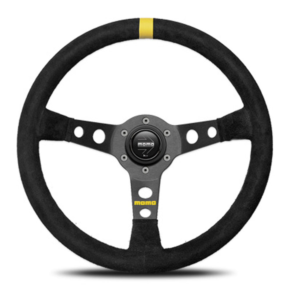 momo ステアリング Φ34 スエード MOMO（モモ） ステアリング MOD.07 BLACK SUEDE 348mm モデル07