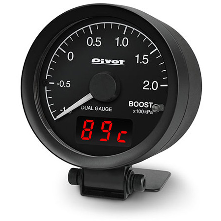 Pivot ピボット DUAL GAUGE RS ブースト計 φ60 OBDタイプ ホワイト照明 