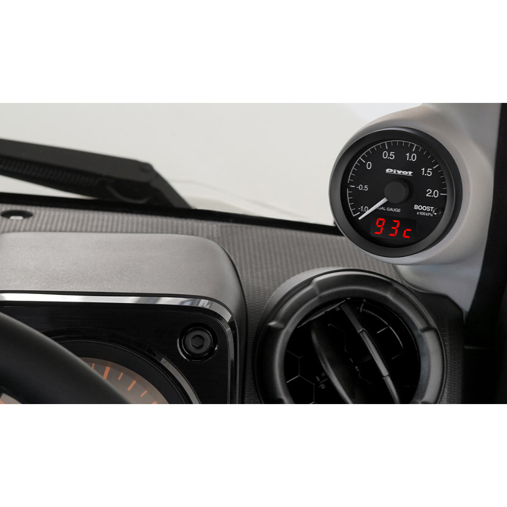 Pivot ピボット DUAL GAUGE RS ブースト計 φ60 OBDタイプ ホワイト照明