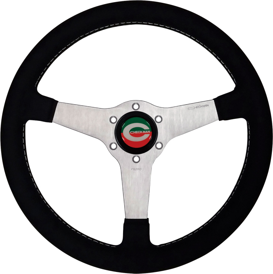 【国内・海外超希少品】Checkman Veltro ステアリング 旧車 CMR CMR チェックマンレーシング VLTERO（ベルトロ） スポーツステアリング