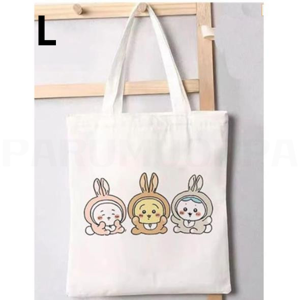 ちいかわ トートバッグ グッズ キャンバス バッグ ハチワレ うさぎ モモンガ ラッコ 抗菌 防臭 通勤 通学 大容量 小さめ A4 帆布 鞄 子供 女の子 男の子 学生 |  | 12