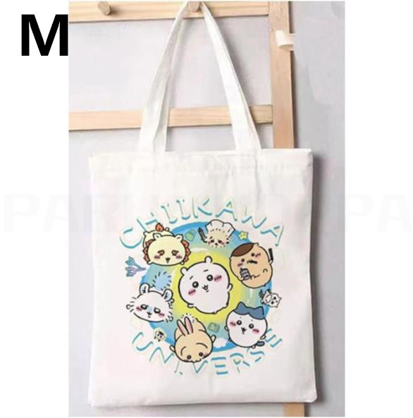 ちいかわ トートバッグ グッズ キャンバス バッグ ハチワレ うさぎ モモンガ ラッコ 抗菌 防臭 通勤 通学 大容量 小さめ A4 帆布 鞄 子供 女の子 男の子 学生 |  | 13
