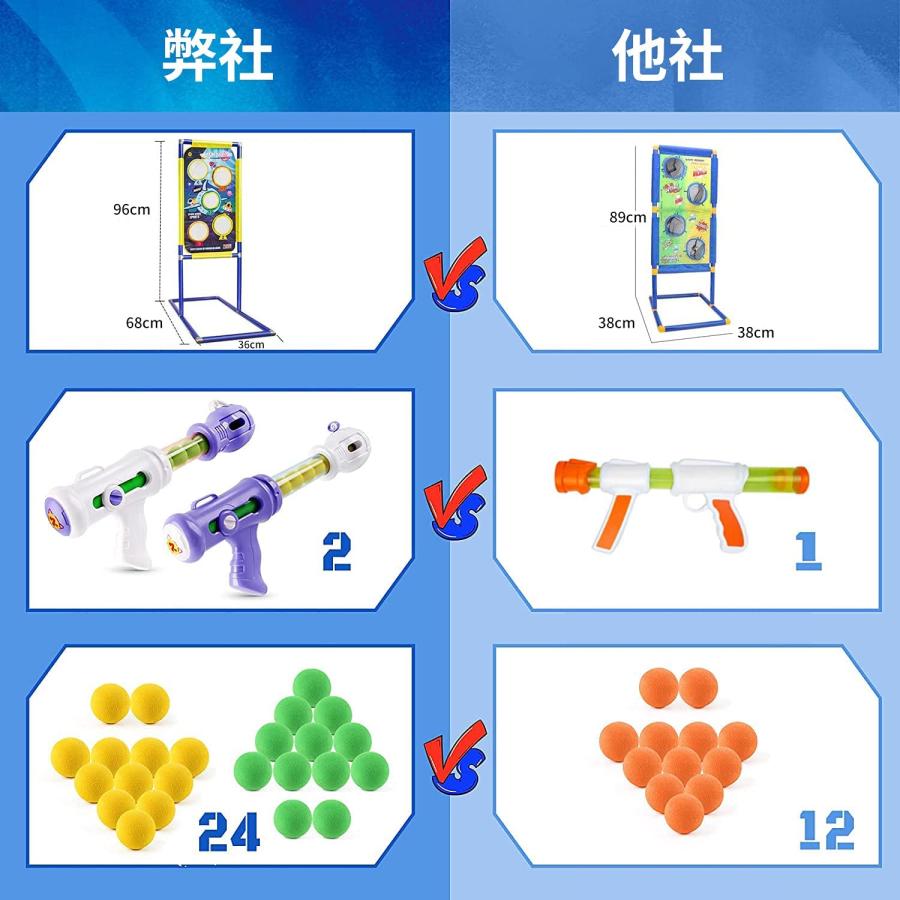 ポッパーガン ターゲット射撃ゲーム おもちゃ おとこのこ 的あて