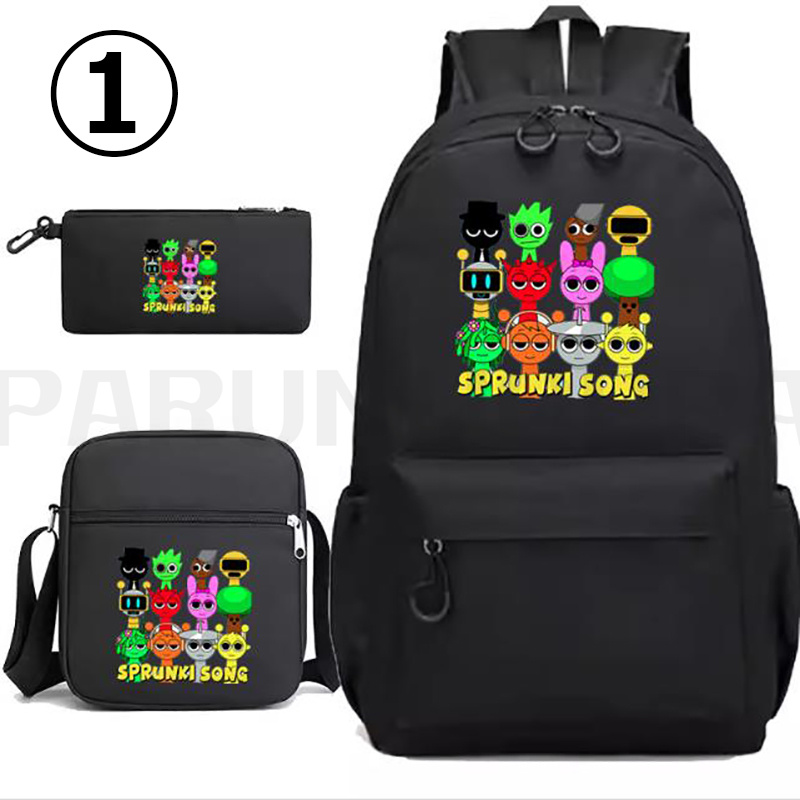 3点セット スプランキー sprunki plush バッグパック リュック
