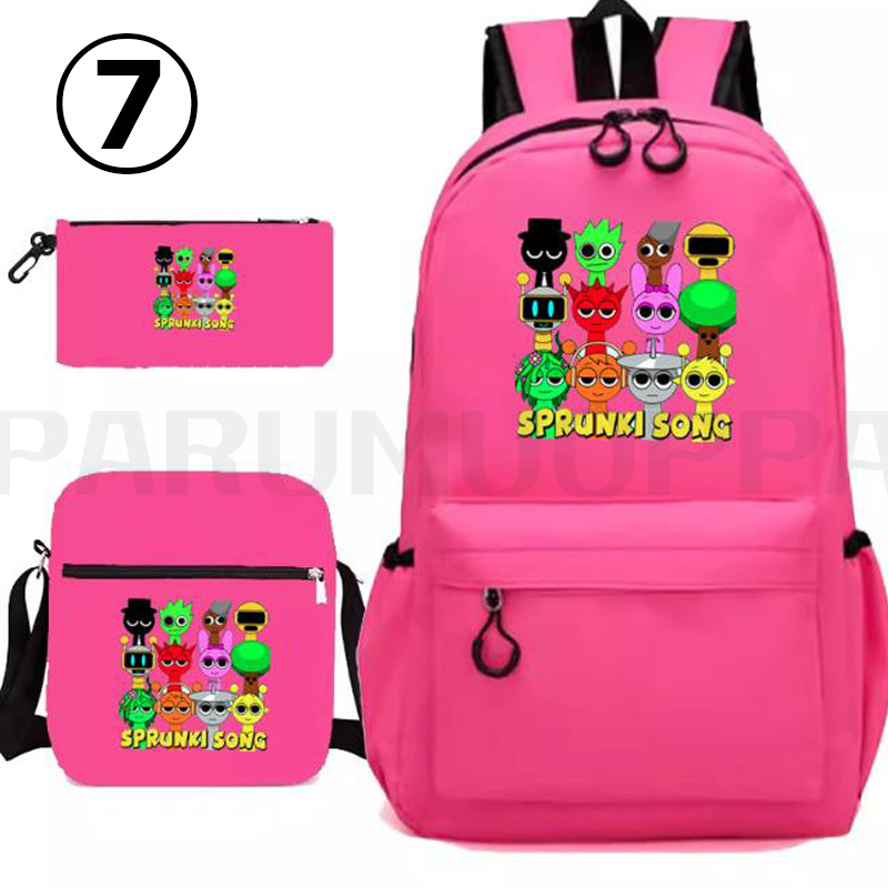 3点セット スプランキー sprunki plush バッグパック リュック グッズ