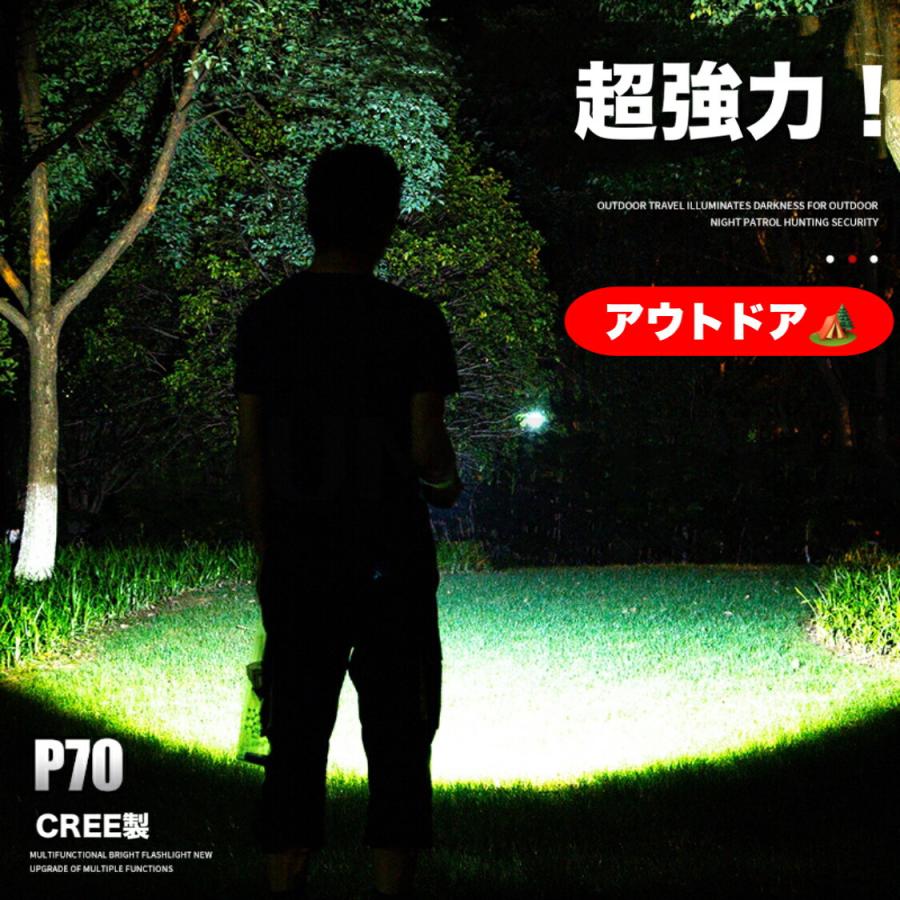 即納 懐中電灯 LED 充電式 超強力 LEDライト ハンディライト