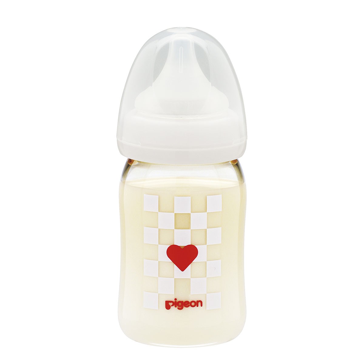 ピジョン 母乳実感哺乳瓶 プラスチック制 ノーブルチェック柄 160