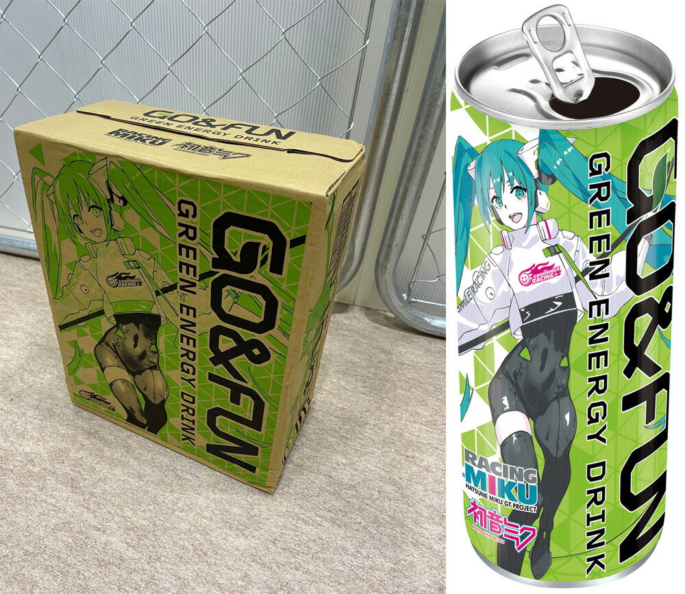 30個セット】GO＆FUN GREEN ENERGY DRINK 初音ミク レーシングミク