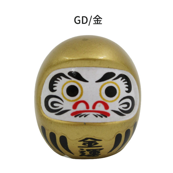 024248 風水だるま置物 赤 白 金 黒 黄 ピンク 青 緑 家内安全 目標