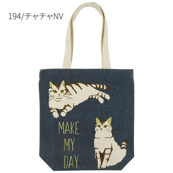 21077-196 ミントイン トートバッグ 猫柄 ネコ ねこ NYANKO BAG