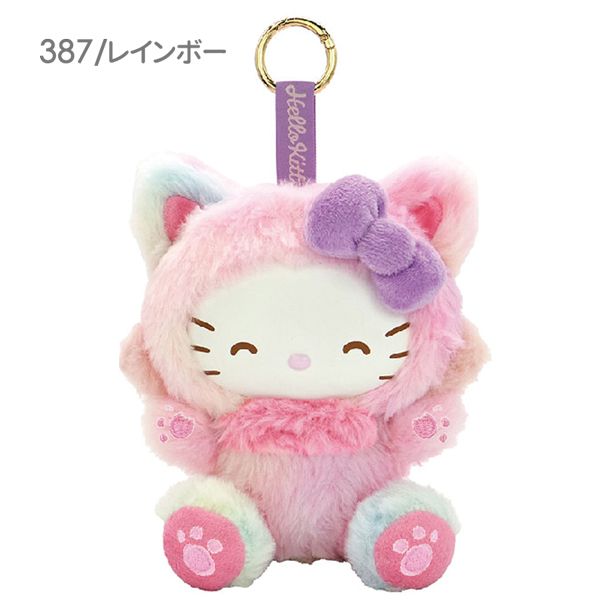 ハローキティ 217363-417 ファインフェイスキャット WH MT レインボー