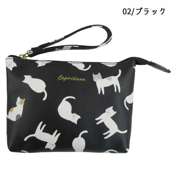 メーカー直送品】A35-16 アルディ ミニWポーチ ネコ柄 ファッション