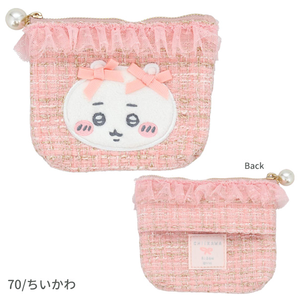 ネコポス便発送可】34870-73 ちいかわ CW ツイードティッシュポーチ