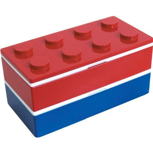 お弁当箱 2段 子供 ランチボックス おしゃれ スリム セット 女子 男性 ギフト 食洗機対応 幼稚園 小学生 こども 日本製 P:BLOCK ツートンブロック 弁当箱 480ml | ブランド登録なし | 01