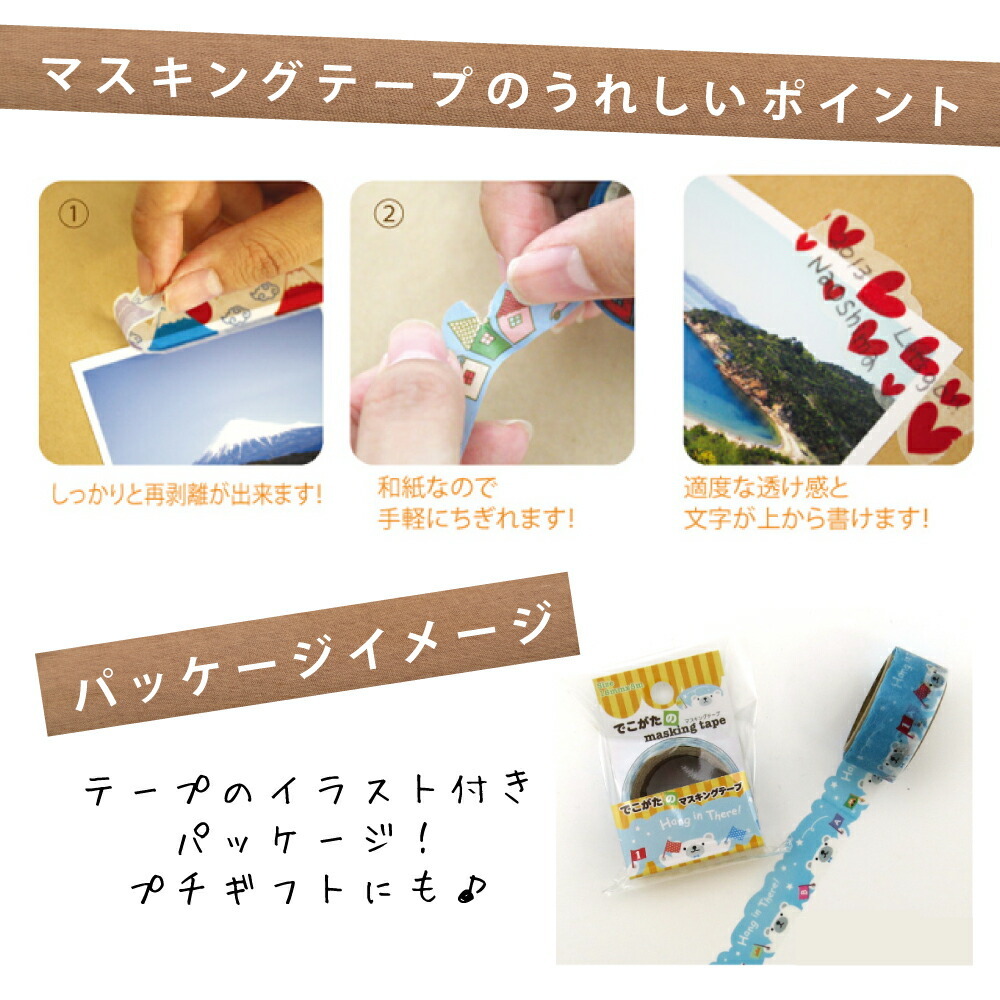 マスキングテープ 再剥離 コラージュ デコレーション アルバム マステ