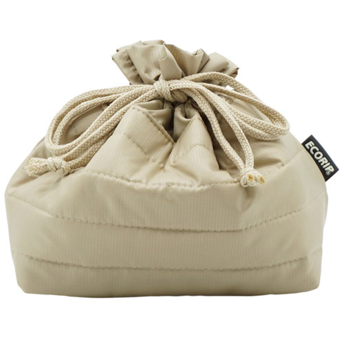 保冷バッグ 巾着 保冷 保温 ランチバッグ 小さめ 弁当袋 洗える 折りたたみ 子供 おにぎり バッグインバッグ 軽量 軽い 日本製 Ecorip 巾着袋 (M) | ブランド登録なし | 02