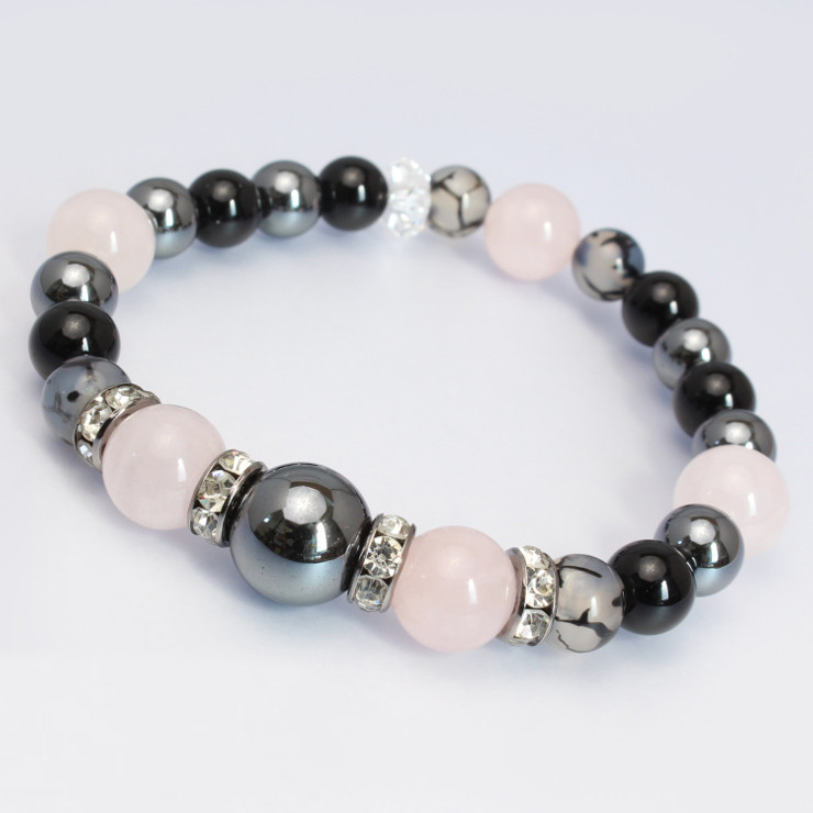 10月誕生石 ローズクォーツブレスレット メンズ : パスクル - 通販