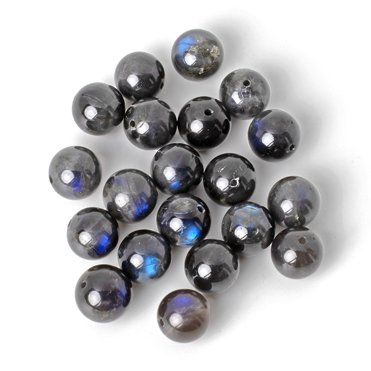 在庫3点のみ。新品 ラブラドライト１０ｍｍ玉 粒販売】マダガスカル産 ラブラドライト 丸玉 10mm【2粒販売