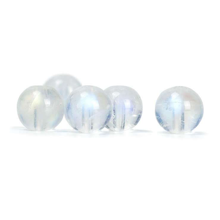 ホワイトラブラドライト 約6.5㎜　15㎝ 粒売り/バラ売り】ホワイトラブラドライト 6mm : パスクル - 通販