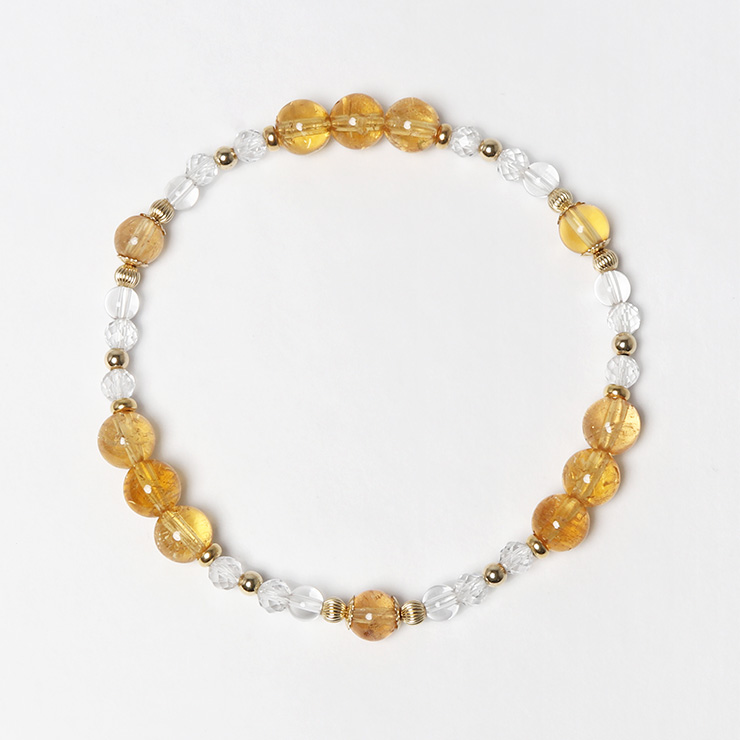 一点もの】インペリアルトパーズ デザインブレスレット【鑑別書付き