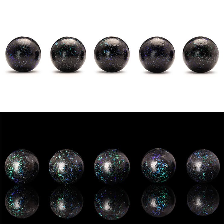粒売り/バラ売り】ブラックマトリックスオパール 6mm : パスクル